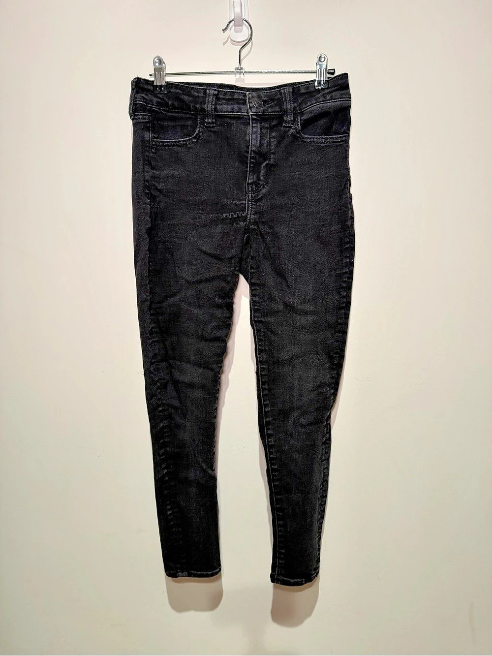 American Eagle Next Level Stretch Skinny Jeans in Black Like New